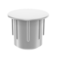 60-508-0 MODULAR SOLUTIONS ALUMINUM  CAP<BR>8MM DIAMETER GRAY